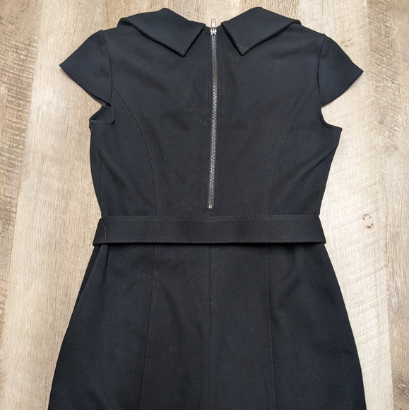 Spense Belted Black Cowl Neck Dress - Picture 4 of 7